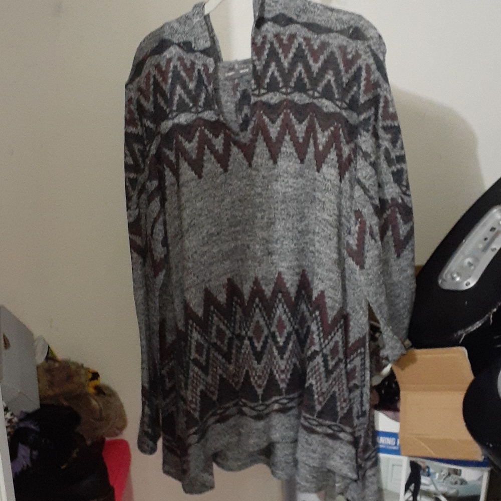 Hooded cardigan